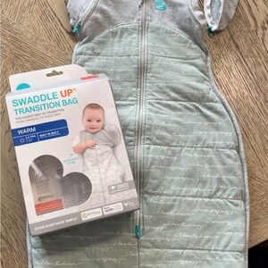 Love to Dream Swaddle Up Transition Bag - Gray and Mint